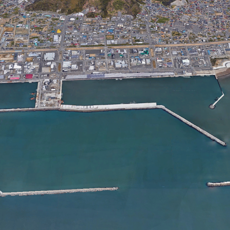 石巻漁港南側岸壁