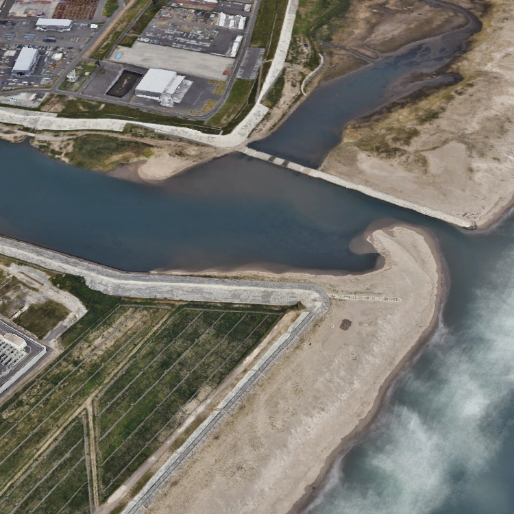 七北田川河口（右岸）