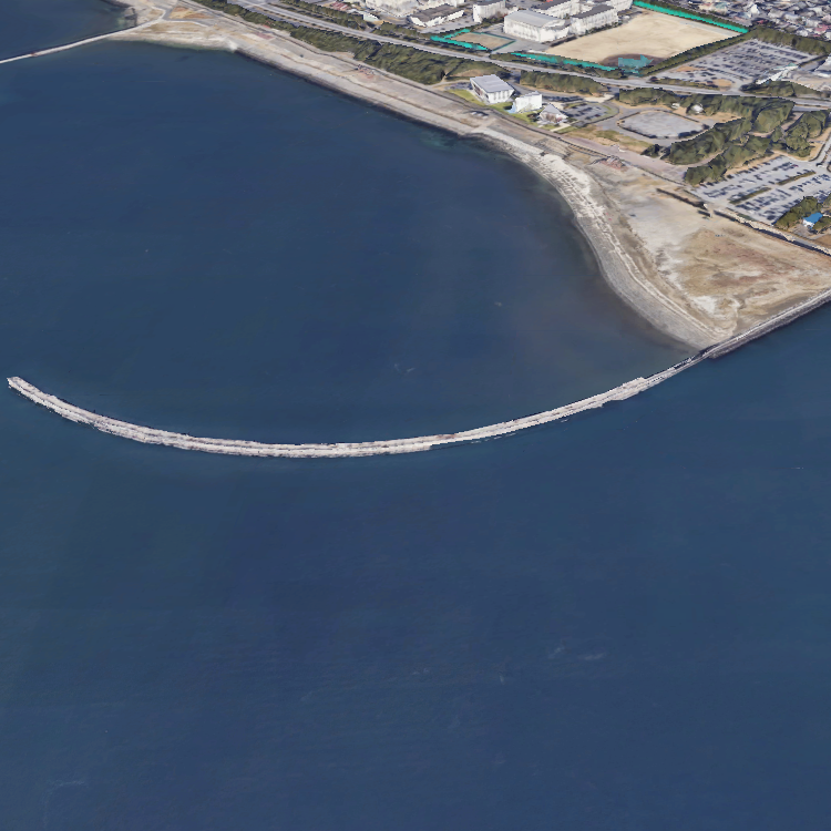 稲毛ヨットハーバー堤防東