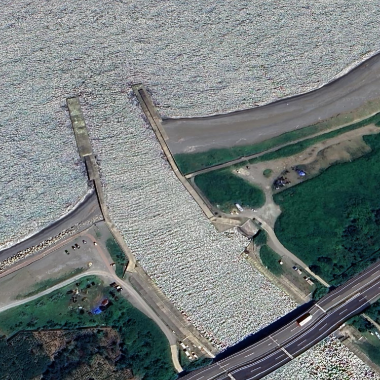 片山津海岸新堀川右岸