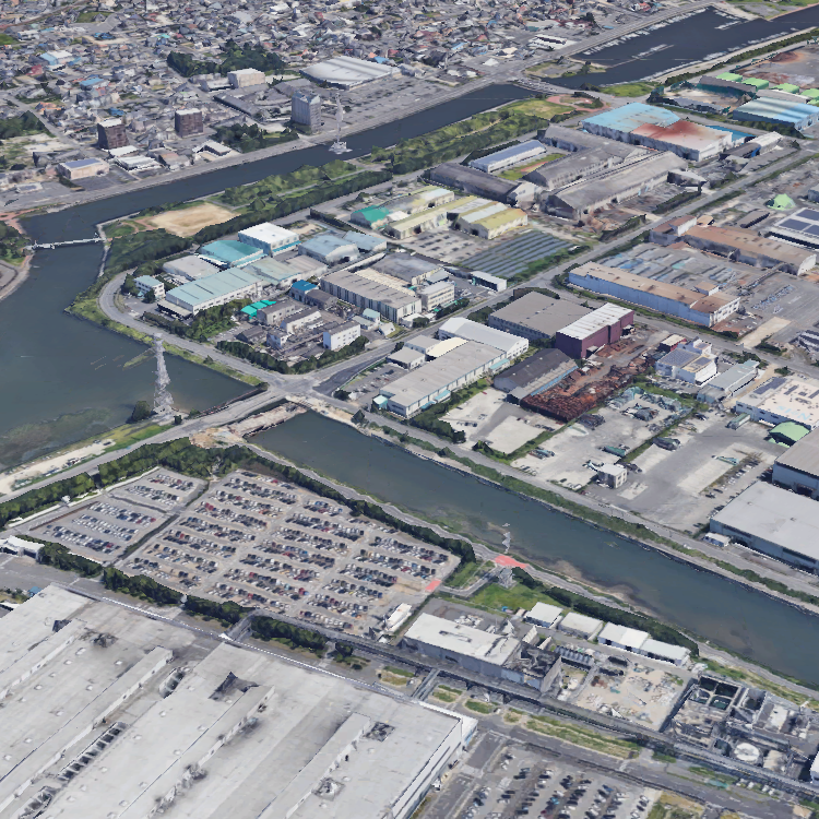 新居川河口・アイシン精機横