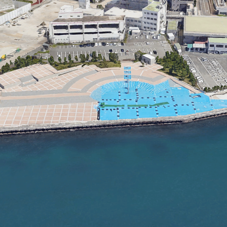 明石市役所裏ベランダ