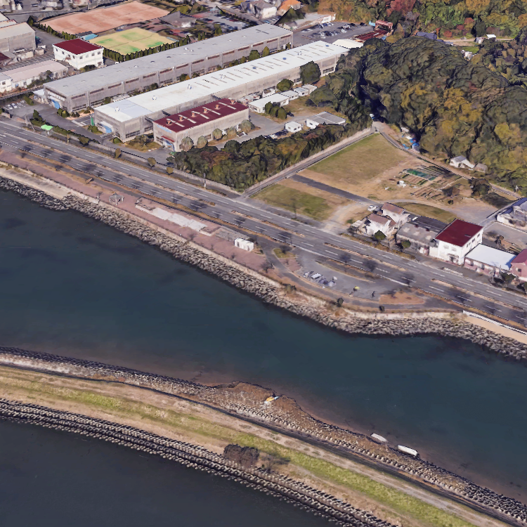 江川河畔公園護岸