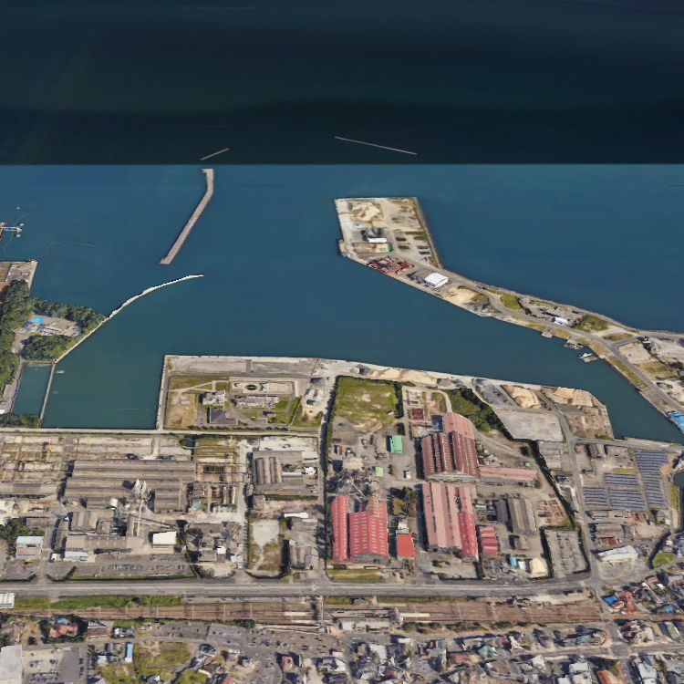 宇島港・豊前発電所 神社裏