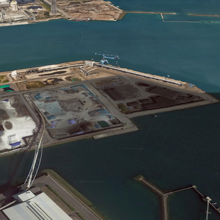 九電苅田発電所裏