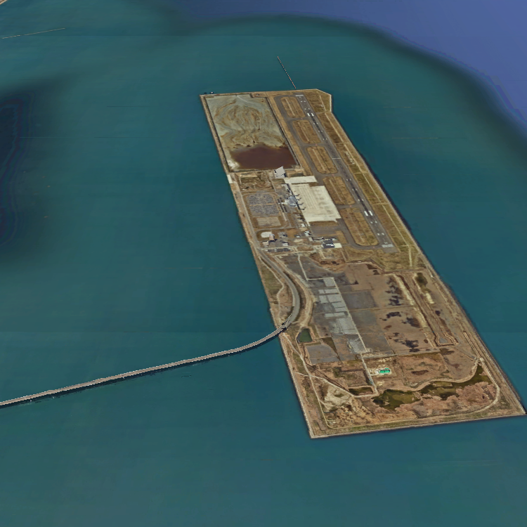 新北九州空港・連絡橋下