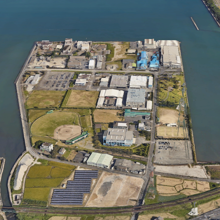 能徳工業団地裏