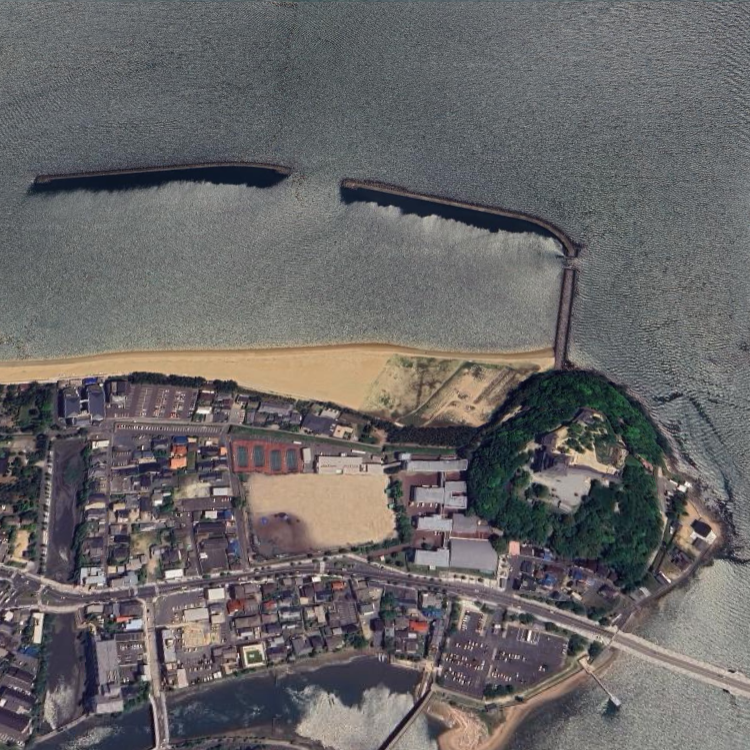 唐津城下の波止